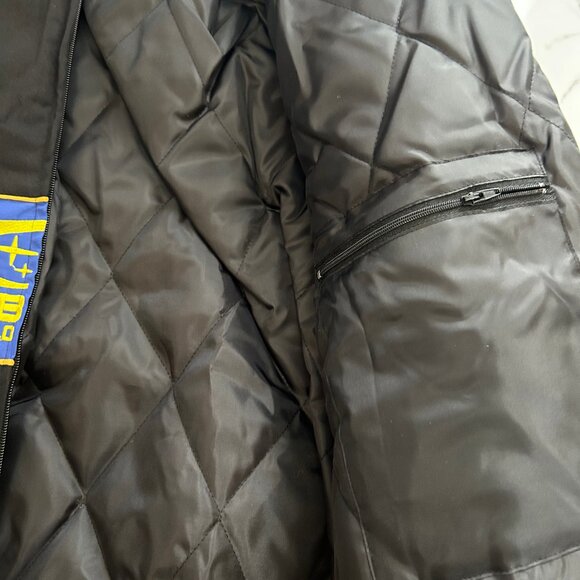 Subaru Rally Racing Jacket Black and Blue – Vintage Embroidered Bomber - Picture 4 of 7